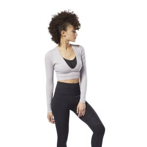 Reebok Nature X Long Sleeve Top Sweatshirt Damen - Lavendel - DE 980-NPG